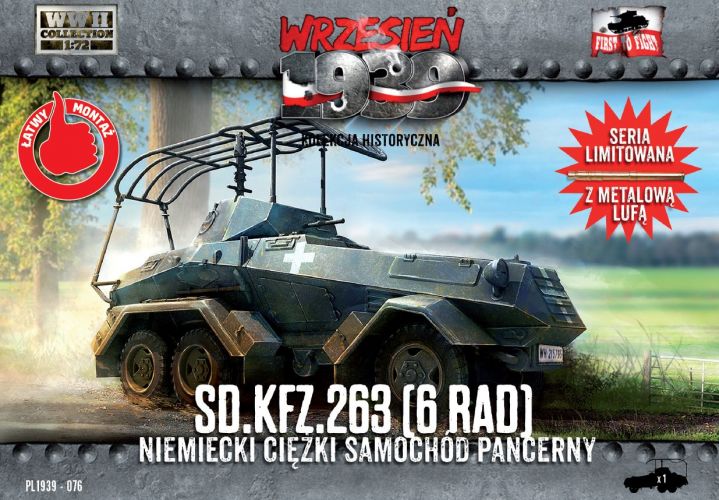 FIRST TO FIGHT 1/72 076 Sd.Kfz.263 6-rad - German Heavy Armored Car
