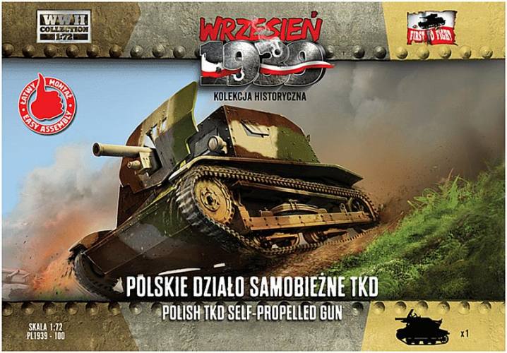 FIRST TO FIGHT 1/72 100 POLISH TKD SELF PROPELLED GUN