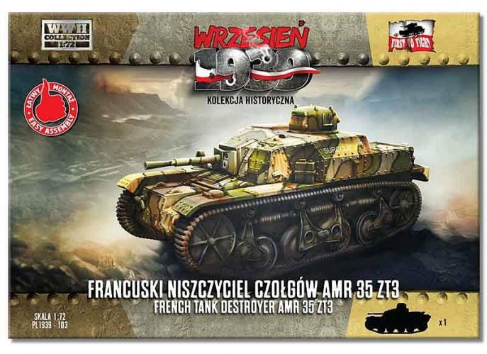 FIRST TO FIGHT 1/72 103 FRENCH TANK DESTROYER AMR 35 ZT3