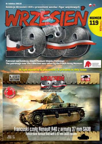FIRST TO FIGHT 1/72 119 FRENCH RENAULT R40 TANK WITH SA38 GUN