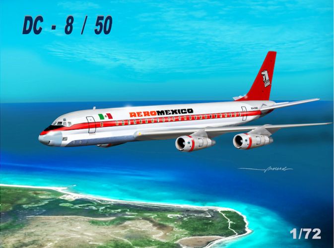 MACH 1/72 GP110AMX DOUGLAS DC-8/50 AERO MEXICO