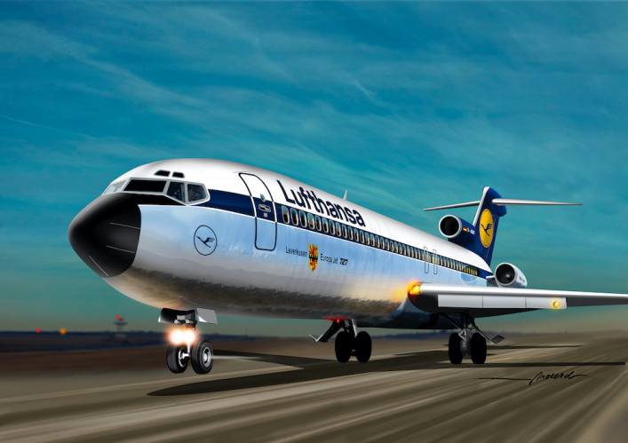 MACH 1/72 GP111LH BOEING 727-200 LUFTHANSA