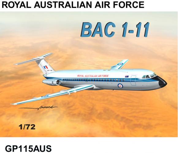 MACH 1/72 GP115AUS BAC 1-11 ROYAL AUSTRALIAN AIR FORCE