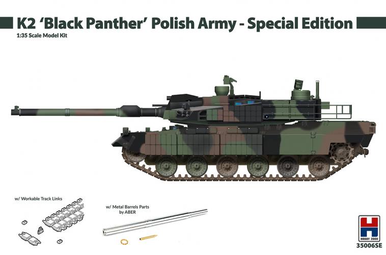 HOBBY 2000 1/35 35006SE K2 BLACK PANTHER POLISH ARMY SPECIAL EDITION