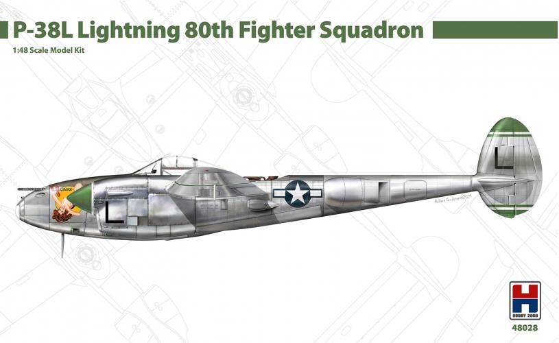 HOBBY 2000 1/48 48028 LOCKHEED P-38L LIGHTNING 80TH FIGTER SQUADRON