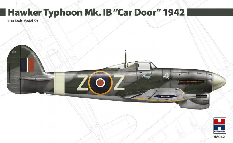 HOBBY 2000 1/48 48042 HAWKER TYPHOON MK.IB CAR DORR 1942