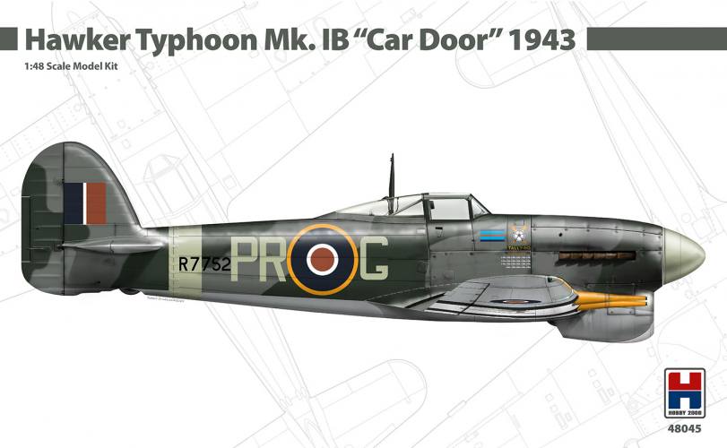 HOBBY 2000 1/48 48045 HAWKER TYPHOON MK.IB CAR DORR 1943