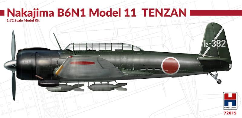 HOBBY 2000 1/72 72015 NAKAJIMA B6N1 MODEL 11 TENZAN