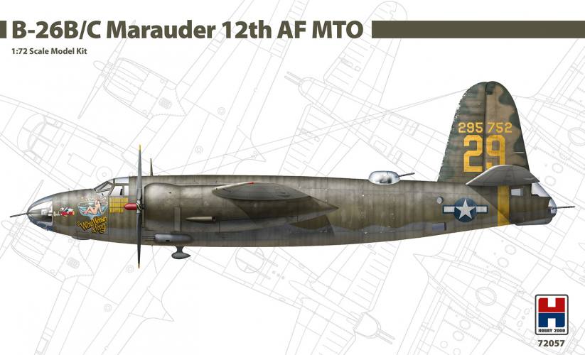 HOBBY 2000 1/72 72057 MARTIN B-26B/C MARAUDER 12TH AF MTO