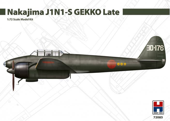 HOBBY 2000 1/72 72085 NAKAJIMA J1N1-S GEKKO LATE