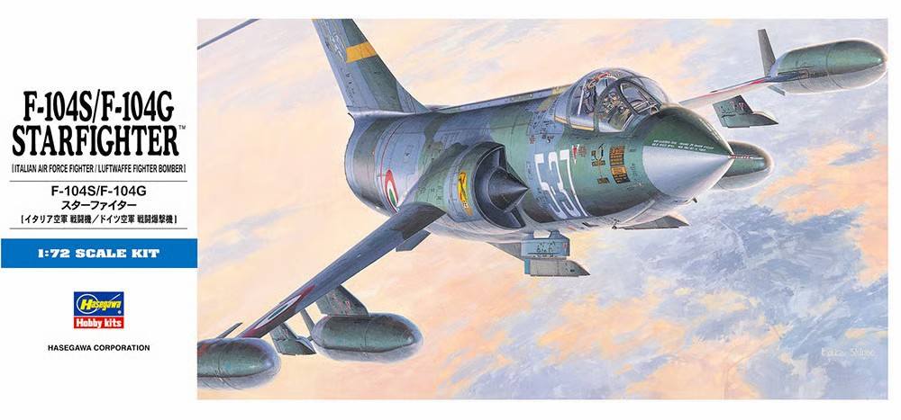 HASEGAWA 1/72 D17 F-104S/F-104G STARFIGHTER