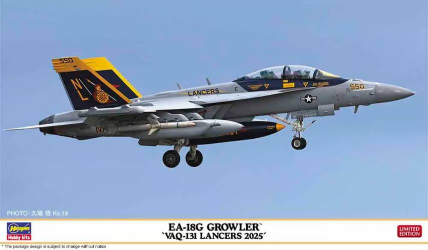 HASEGAWA 1/72 02528 EA-18G GROWLER VAQ-131 LANCERS 2025
