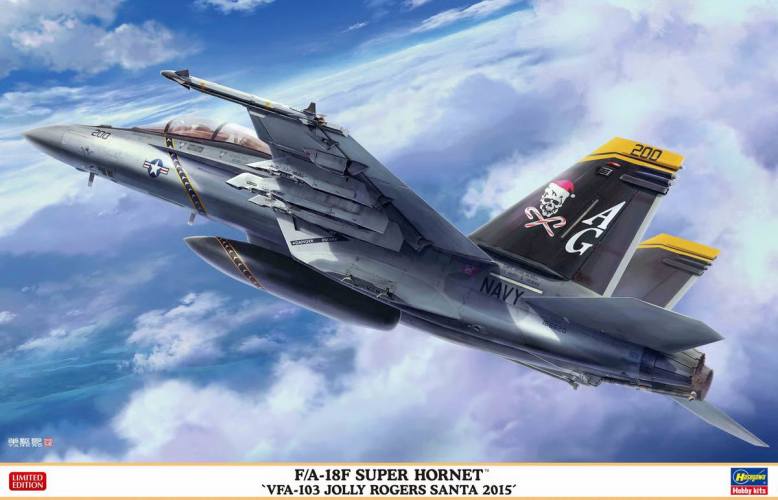 HASEGAWA 1/48 07560 F/A-18F SUPER HORNET VFA-103 JOLLY ROGERS SANTA 2015
