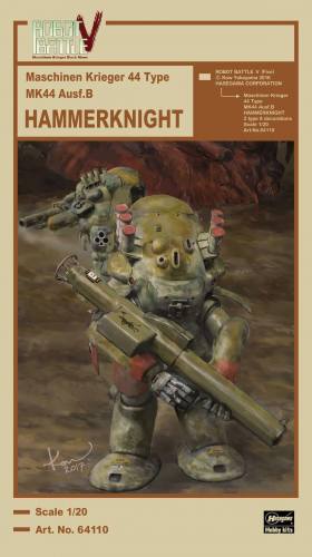 HASEGAWA 1/20 64110 Robot Battle V Five  Maschinen Krieger 44 Type Mk44 Ausf.B Hammerknight