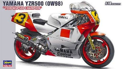 HASEGAWA 1/12 BK-3 YAMAHA YZR500  0W98  1988 WGP500 CHAMPION