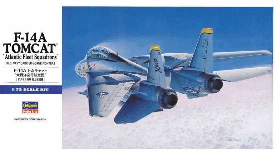 HASEGAWA 1/72 E14 F-14A TOMCAT ATLANTIC FLEET SQUADRONS
