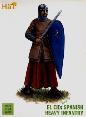 HAT INDUSTRIES 1/56 28001 EL CID SPANISH HEAVY INFANTRY 28MM