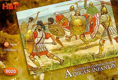 HAT INDUSTRIES 1/72 8020 HANNIBALS CARTHAGINIANS AFRICAN INFANTRY