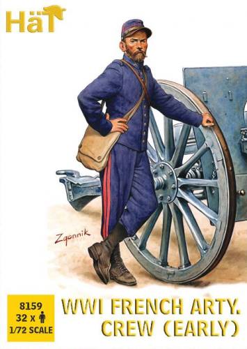 HAT INDUSTRIES 1/72 8159 WWI FRENCH ARTILLERY CREW  EARLY 