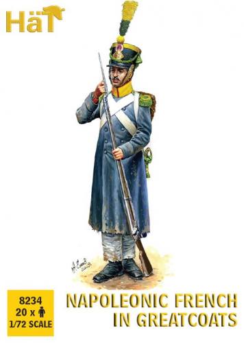 HAT INDUSTRIES 1/72 8234 NAPOLEONIC FRENCH IN GREATCOATS