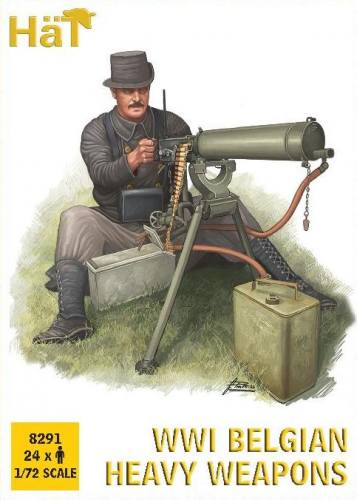 HAT INDUSTRIES 1/72 8291 WWI BELGIAN HEAVY WEAPONS 