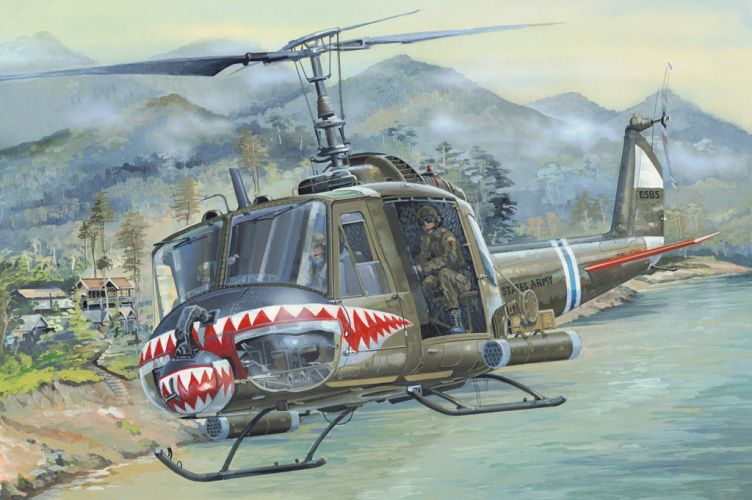 HOBBYBOSS 1/18 81806 UH-1 HUEY B  UK SALE ONLY 