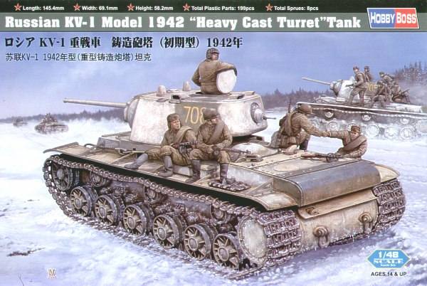 HOBBYBOSS 1/48 84813 RUSSIAN KV-1 MODEL 1942