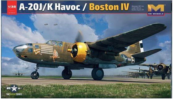 HK MODELS 1/32 01E040 A-20J/K HAVOC / BOSTON IV  UK SALE ONLY 