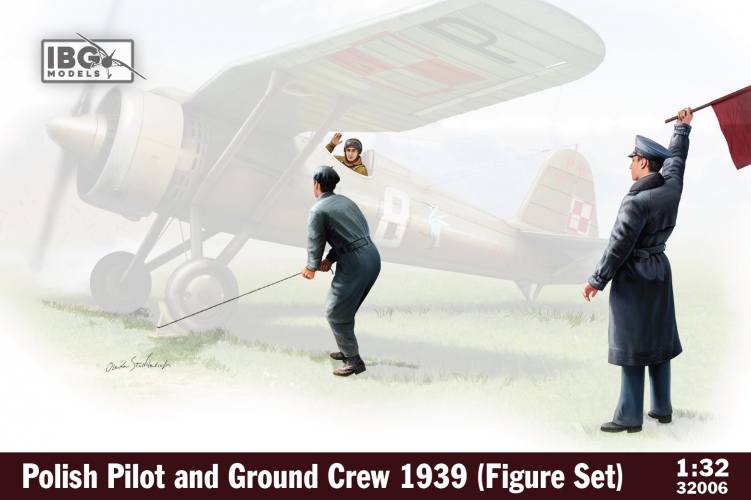 IBG MODELS 1/32 32006 POLISH PILOT AND GROUND CREW 1939