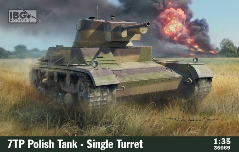 IBG MODELS 1/35 35069 7TP POLISH TANK SINGLE TURRET