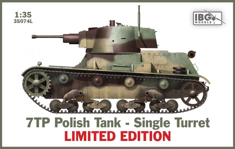 IBG MODELS 1/35 35074L 7TP POLISH TANK SINGLE TURRET