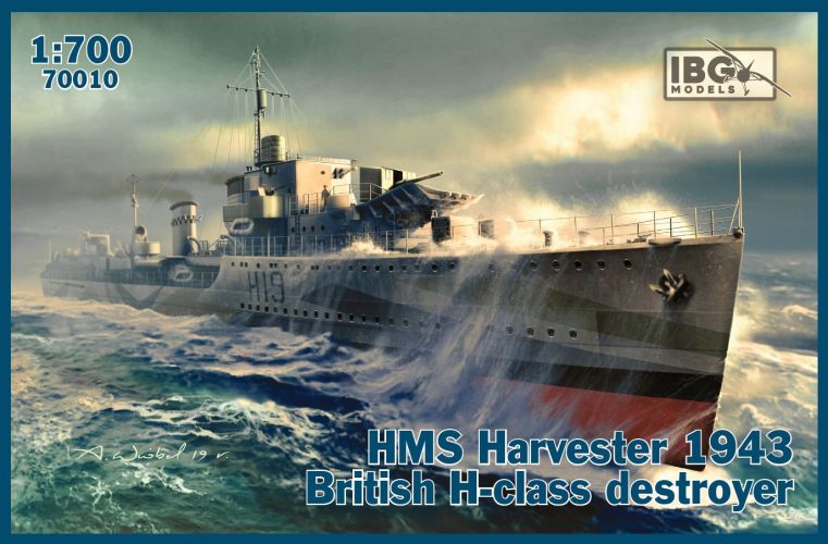 IBG MODELS 1/700 70010 HMS HARVESTER 1943 BRITISH H-CLASS DESTROYER