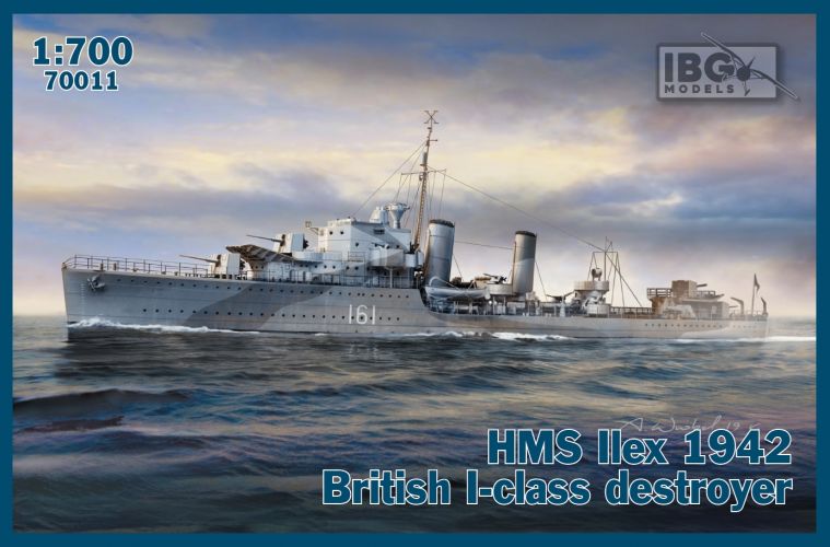 IBG MODELS 1/700 70011 HMS ILEX 1942 BRITISH I-CLASS DESTROYER