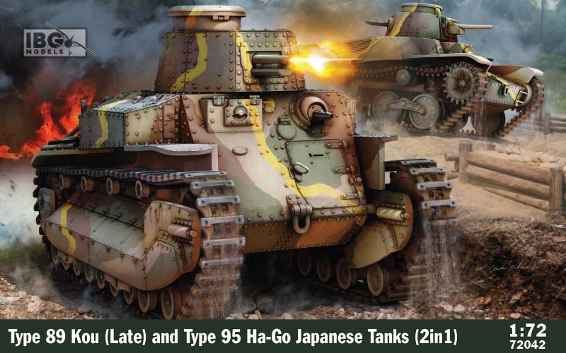 IBG MODELS 1/72 72042 TYPE 89 GOU  LATE  AND TYPE 95 HA-GO
