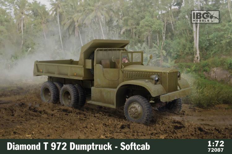 IBG MODELS 1/72 72087 DIAMOND T 972 DUMPTRUCK - SOFTCAB 