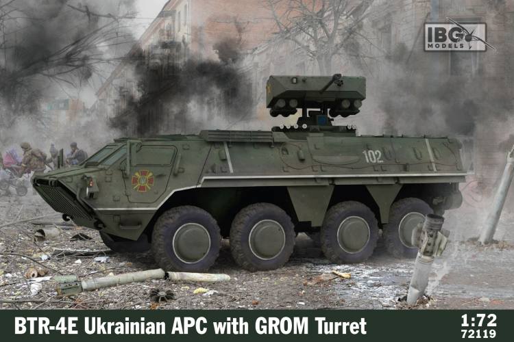 IBG MODELS 1/72 72119 BTR-4E UKRANIAN APC WITH GROM TURRET