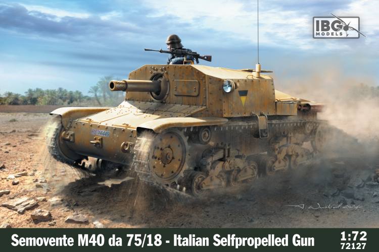IBG MODELS 1/72 72127 SEMOVENTE M40 DA 75/18 ITALIAN SELF PROPELLED GUN 