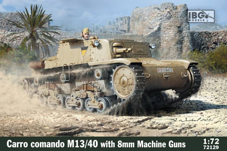 IBG MODELS  72129 CARRO COMANDO M13/40 WITH 8MM MACHINE GUNS