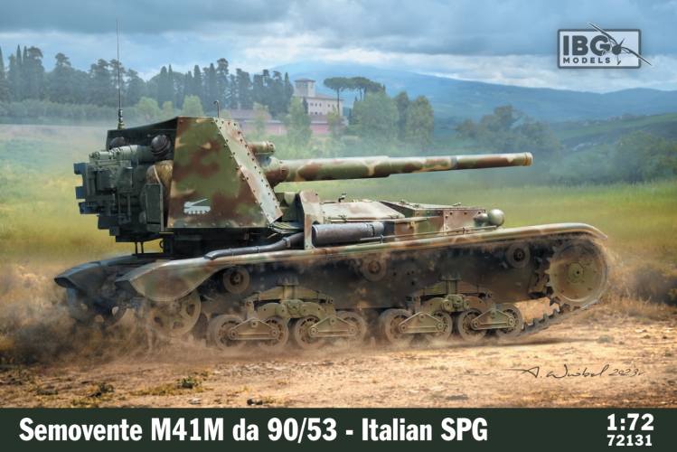 IBG MODELS 1/72 72131 SEMOVENTE M41M DA 90/53 ITALIAN SPG
