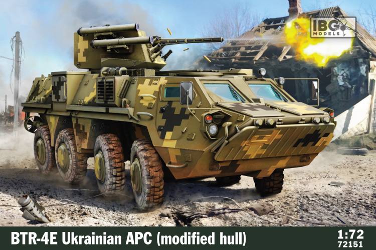 IBG MODELS 1/72 72151 BTR-4E UKRAINE APC MODIFIED HULL
