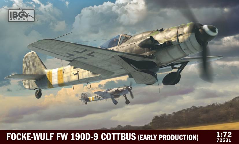 IBG MODELS 1/72 72531 FOCKE-WULF FW 190D-9 COTTBUS EARLY PRODUCTION