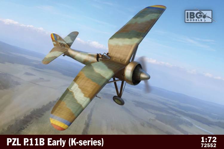 IBG MODELS 1/72 72552 PZL P.11B EARLY K-SERIES
