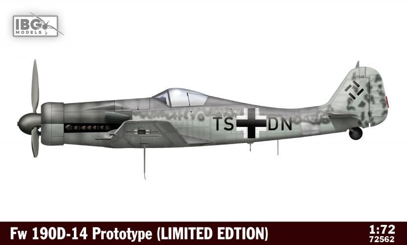 IBG MODELS 1/72 72562 FW 190D-14 PROTOTYPE LIMITED EDITION