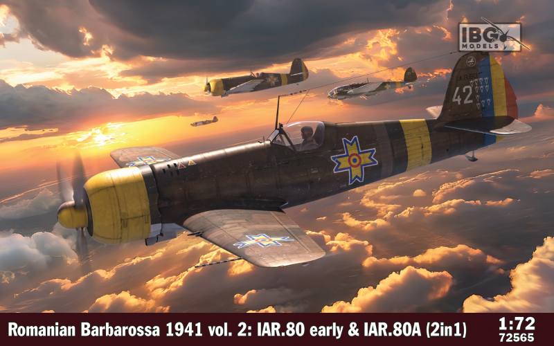 IBG MODELS 1/72 72565 ROMANIAN BARBAROSSA 1941 VOL 2 IAR.80   IAR.80A