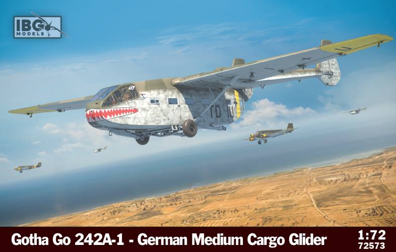 IBG MODELS 1/72 72573 GOTHA GO 242A-1 GERMAN MEDIUM CARGO GLIDER