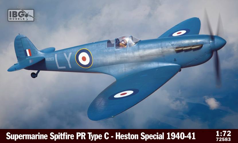 IBG MODELS 1/72 72583 SUPERMARINE SPITFIRE PR TYPE C HESTON SPECIAL 1940-41