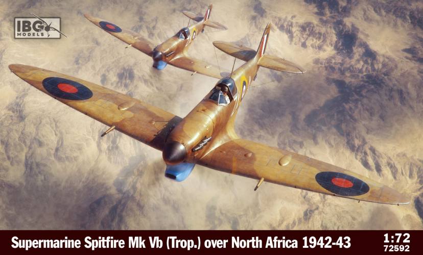 IBG MODELS 1/72 72592 SUPERMARINE SPITFIRE MK.VB  TROP  OVER NORTH AFRICA 1942-1943