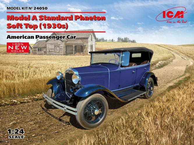 ICM 1/24 24050 MODEL A STAND PHAETON SOFT TOP 1930S