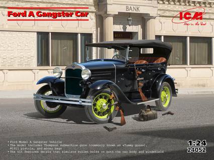 ICM 1/24 24052 FORD A GANGSTER CAR