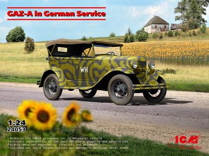 ICM 1/24 24053 GAZ-A IN GERMAN SERVICE